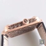 Replica Bell & Ross BR 01 Skull Bronze Rose Gold and Black Dial - Image 6