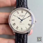 Replica Glashutte Original Senator Excellence V4 1-39-52-01-02-04 FK Factory Diamond Bezel White Dial - Image 2
