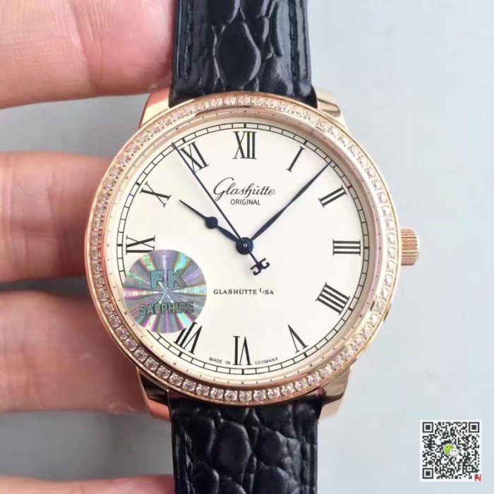 Replica Glashutte Original Senator Excellence 1-39-52-01-01-04 V4 FK Factory Rose Gold Case White Dial - Image 2