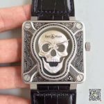 Replica Bell & Ross BR 01 Burning Skull Black Dial - Image 13