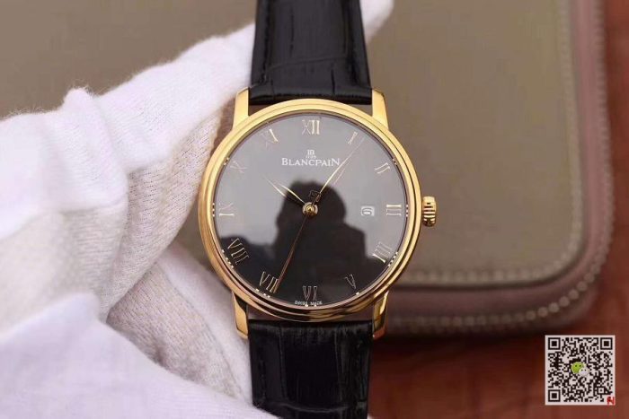 Replica Blancpain Villeret Ultraplate 6651-1127-55B ZF Factory Black Dial - Image 2