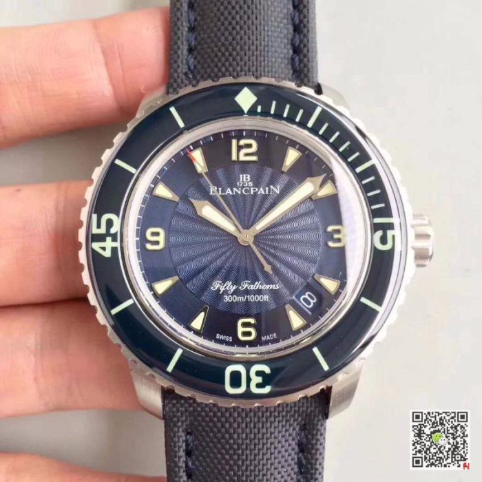 Replica Blancpain Fifty Fathoms 5015D-1140-52B ZF Factory Blue Dial - Image 2