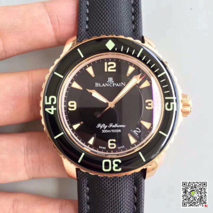 Replica Blancpain Fifty Fathoms 5015-3630-52 ZF Factory Black Dial - Image 2