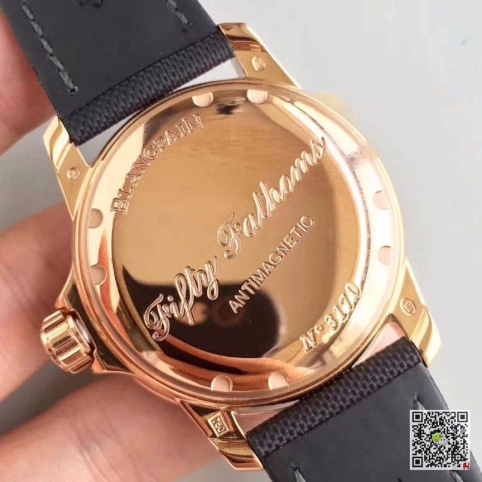 Replica Blancpain Fifty Fathoms 5015-3630-52 ZF Factory Black Dial - Image 8