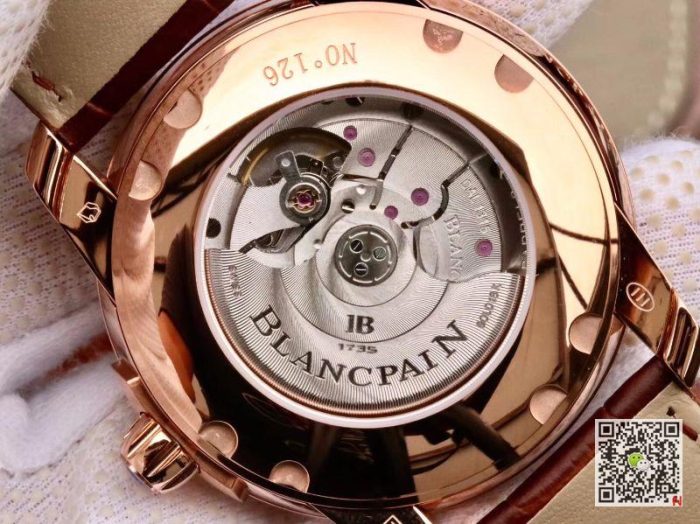 Replica Blancpain L-EVOLUTION 8805-1134-53B Rose Gold Case Black Dial - Image 8