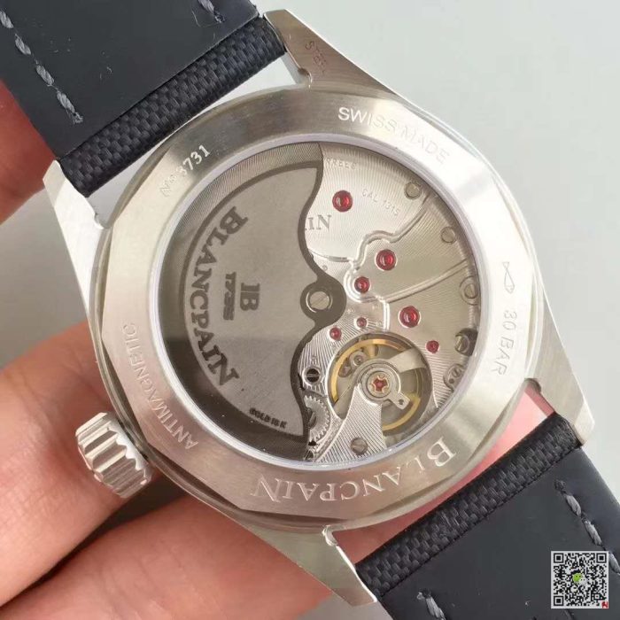 Replica Blancpain Fifty Fathoms Bathyscaphe 5000-1110-B52A ZF Factory Meteor Grey Dial - Image 8