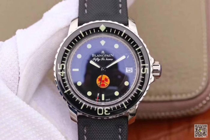 Replica Blancpain Fifty Fathoms Tribute Limited Edition 5015B-1130-52 ZF Factory Black Dial - Image 2