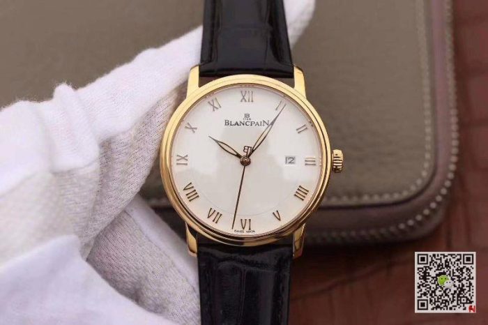 Replica Blancpain Villeret Ultraplate 6651-3642-55 ZF Factory White Dial - Image 2