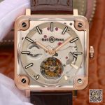 Replica Bell & Ross BR-X2 Tourbillon 18K Rose Gold Stainless Steel Brushed Dial - Image 2