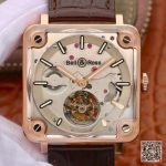 Replica Bell & Ross BR-X2 Tourbillon 18K Rose Gold Stainless Steel Brushed Dial - Image 13