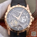 Replica Roger Dubuis Excalibur Skeleton Flying Tourbillon RDDBEX0392 Grey Skeleton Dial - Image 2