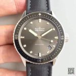 Replica Blancpain Fifty Fathoms Bathyscaphe 5000-1110-B52A ZF Factory Meteor Grey Dial - Image 2