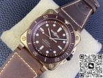 Replica Bell & Ross INSTRUMENTS BR0392-D-BR-BR/SCA BR factory Brown dial - Image 19