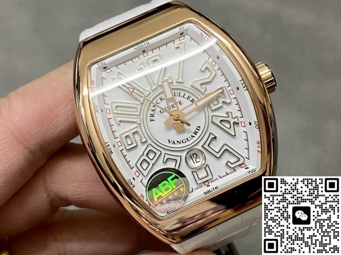 Replica Franck Muller MEN’S COLLECTION V 45 SC DT BR ABF factory Tonneau-shaped dial - Image 4