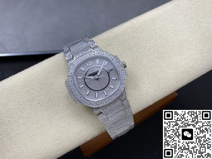 Replica Patek Philippe Nautilus 7021-1G-001 AMG Factory Diamond dial - Image 4