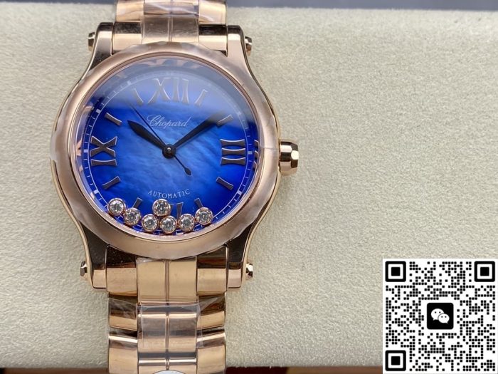 Replica Chopard HAPPY SPORT 27857-6005 YF Factory Blue Dial - Image 2
