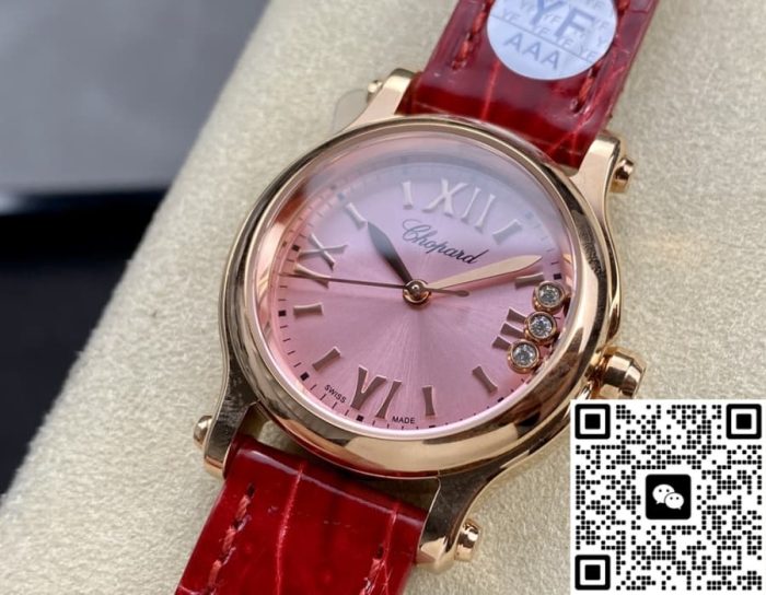 Replica Chopard HAPPY SPORT 278590-3012 YF Factory Pink dial - Image 3