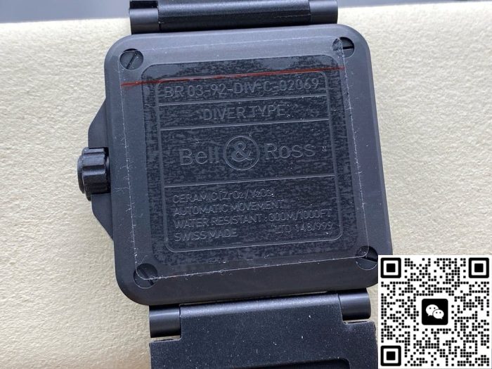 Replica Bell & Ross INSTRUMENTS BR03A-HRZ-CE M+ factory ceramic case - Image 4