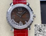 Replica Chopard HAPPY DIAMONDS 277473-5010 YF Factory Red strap - Image 2