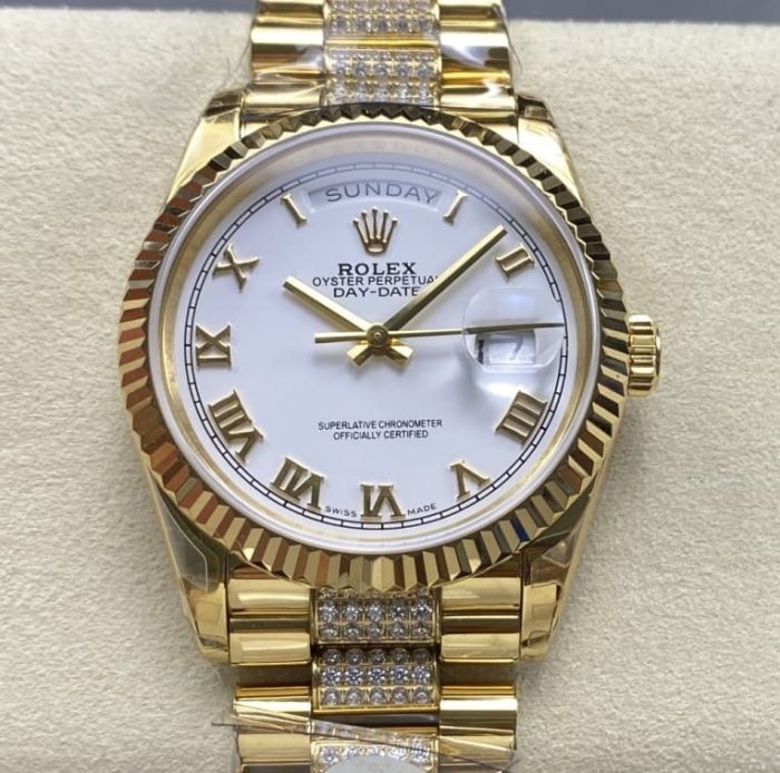 Replica Rolex Day-Date m128238-0077 8+ Factory White dial - Image 1