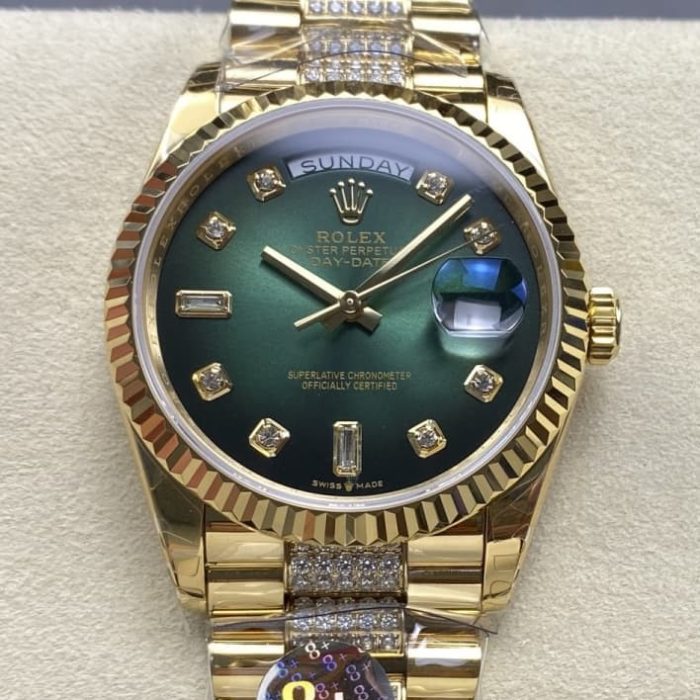 Replica Rolex Day-Date m128238-0070 8+ Factory Gradient green - Image 1