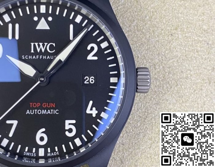 Replica IWC Pilot IW326906 M+ Factory Rubber strap - Image 5