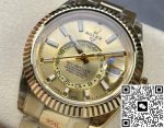 Replica Rolex Sky-Dweller m326938-0003 Noob Factory Gold strap - Image 14