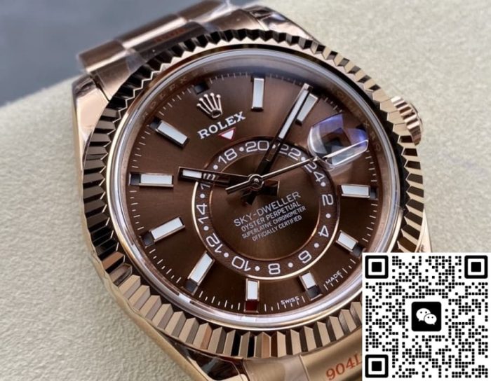 Replica Rolex Sky-Dweller m326935-0006 Noob Factory Oyster folding clasp - Image 2