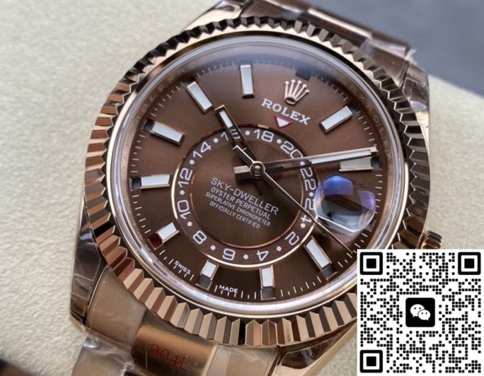 Replica Rolex Sky-Dweller m326935-0006 Noob Factory Oyster folding clasp - Image 6