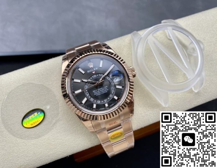 Replica Rolex Sky-Dweller m326935-0007 Noob Factory Dark rhodium white dial - Image 3
