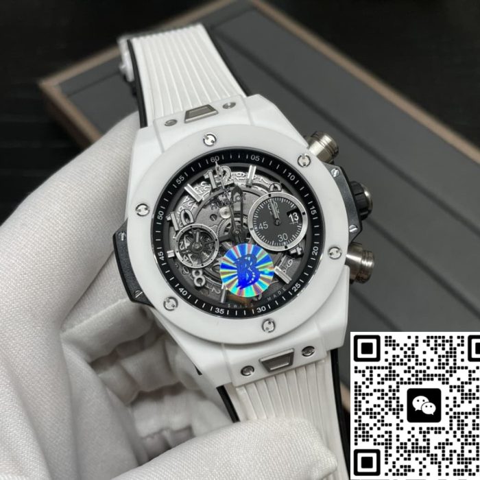 Replica Hublot BIG BANG 441.HX.1171.RX BB Factory Black skeleton dial - Image 4
