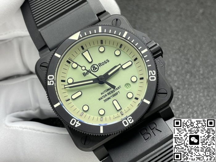 Replica Bell & Ross BR0392-D-KA-CE-SRB Green Dial - Image 5