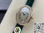 Replica Cartier bathtub WJBA0038 DR factory shiny green strap - Image 4