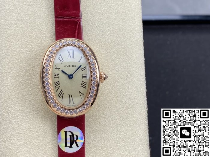 Replica Cartier bathtub WJBA0031 DR factory shiny red strap - Image 2