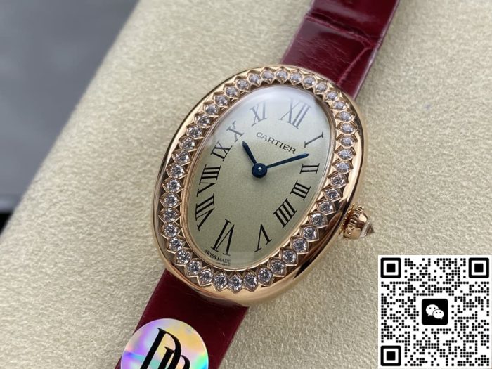 Replica Cartier bathtub WJBA0031 DR factory shiny red strap - Image 4