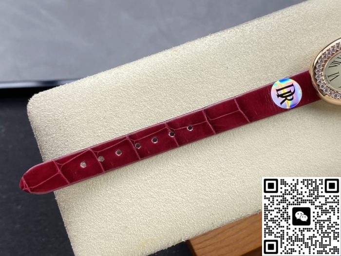 Replica Cartier bathtub WJBA0031 DR factory shiny red strap - Image 9