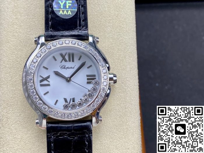 Replica Chopard HAPPY DIAMONDS 278475-3037 YF Factory stainless steel diamond case - Image 2
