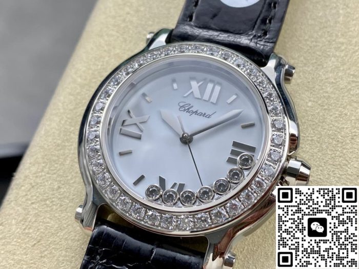 Replica Chopard HAPPY DIAMONDS 278475-3037 YF Factory stainless steel diamond case - Image 4