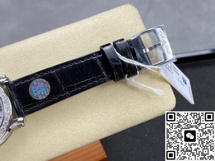 Replica Chopard HAPPY DIAMONDS 278475-3037 YF Factory stainless steel diamond case - Image 9
