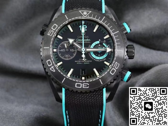Replica Omega Seamaster 215.92.46.51.01.003 M+ Factory Black Ceramic Case - Image 2