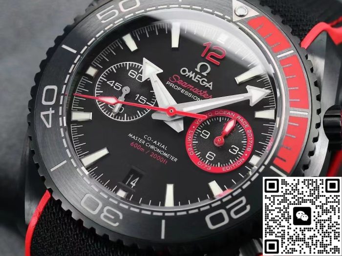 Replica Omega Seamaster 215.92.46.51.01.002 M+ Factory Rubber Strap - Image 3