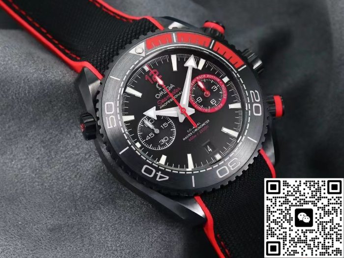 Replica Omega Seamaster 215.92.46.51.01.002 M+ Factory Rubber Strap - Image 4