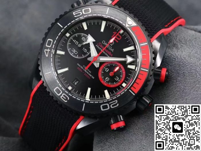 Replica Omega Seamaster 215.92.46.51.01.002 M+ Factory Rubber Strap - Image 5