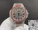 Replica Patek Philippe Nautilus 7118-1452G-001 GR factory full diamond dial - Image 9