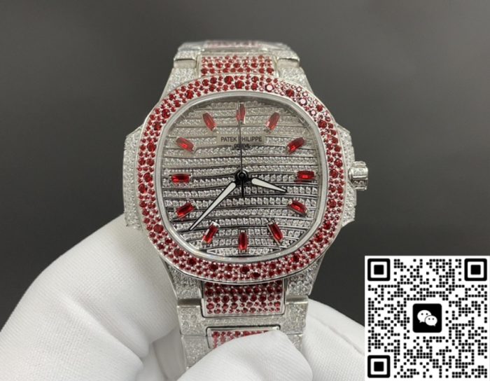 Replica Patek Philippe Nautilus 7118-1452G-001 GR factory full diamond dial - Image 2