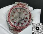 Replica Patek Philippe Nautilus 7118-1452G-001 GR factory full diamond dial - Image 4