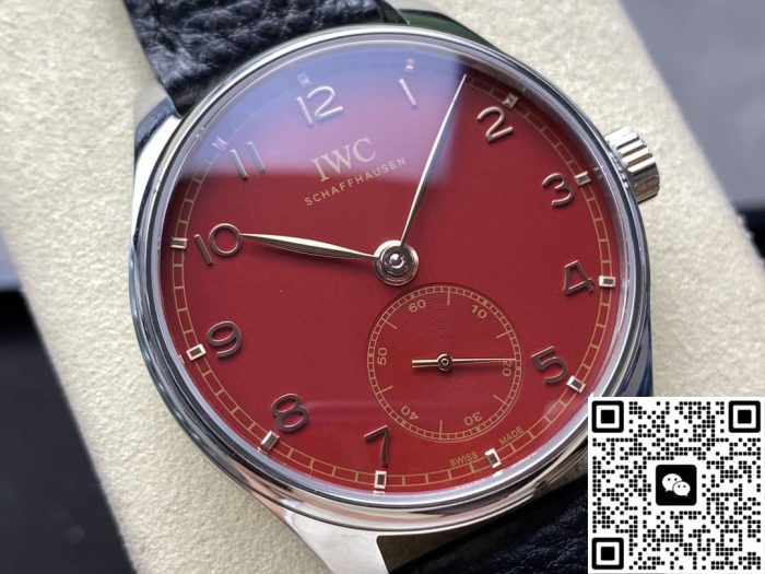 Replica IWC Portugieser IW358315 GR factory Burgundy red dial - Image 3