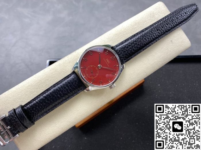 Replica IWC Portugieser IW358315 GR factory Burgundy red dial - Image 5