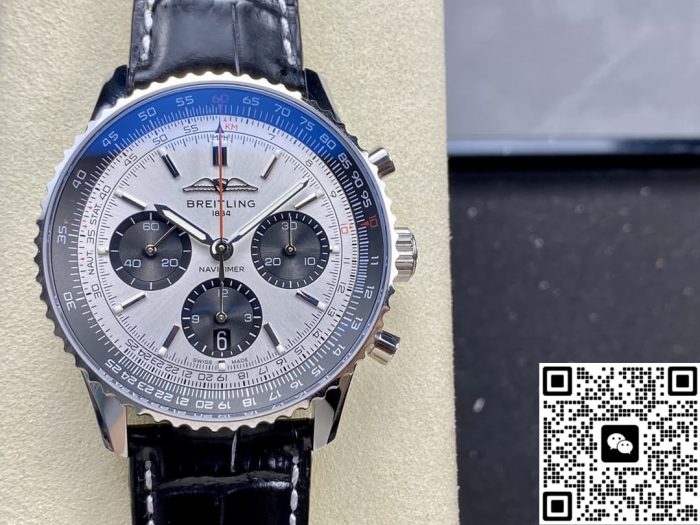 Replica Breitling Navitimer 1 AB0138241G1P1 BLS factory Silver dial - Image 2