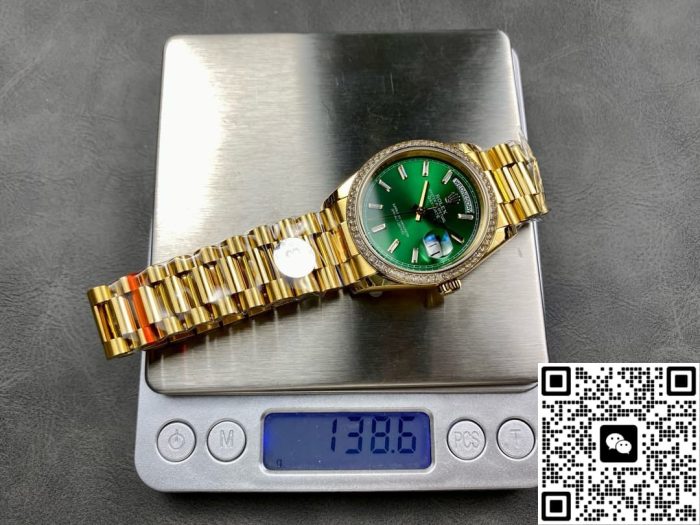 Replica Rolex Day-Date M128398TBR-0035 8+ Factory Green Dial - Image 10